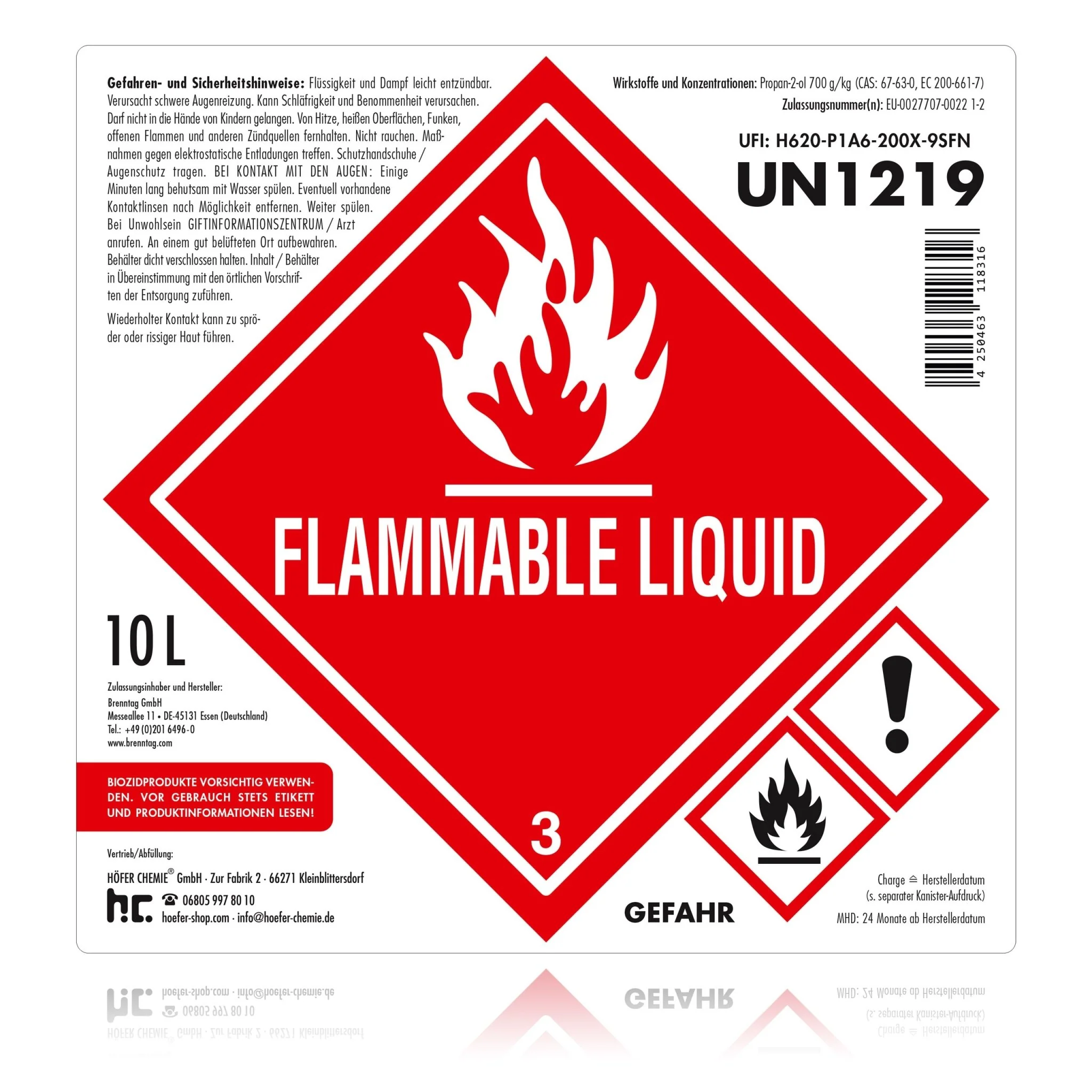 10 L Isopropanol 70 - Desinfektionsmittel für Oberflächen - Image 17