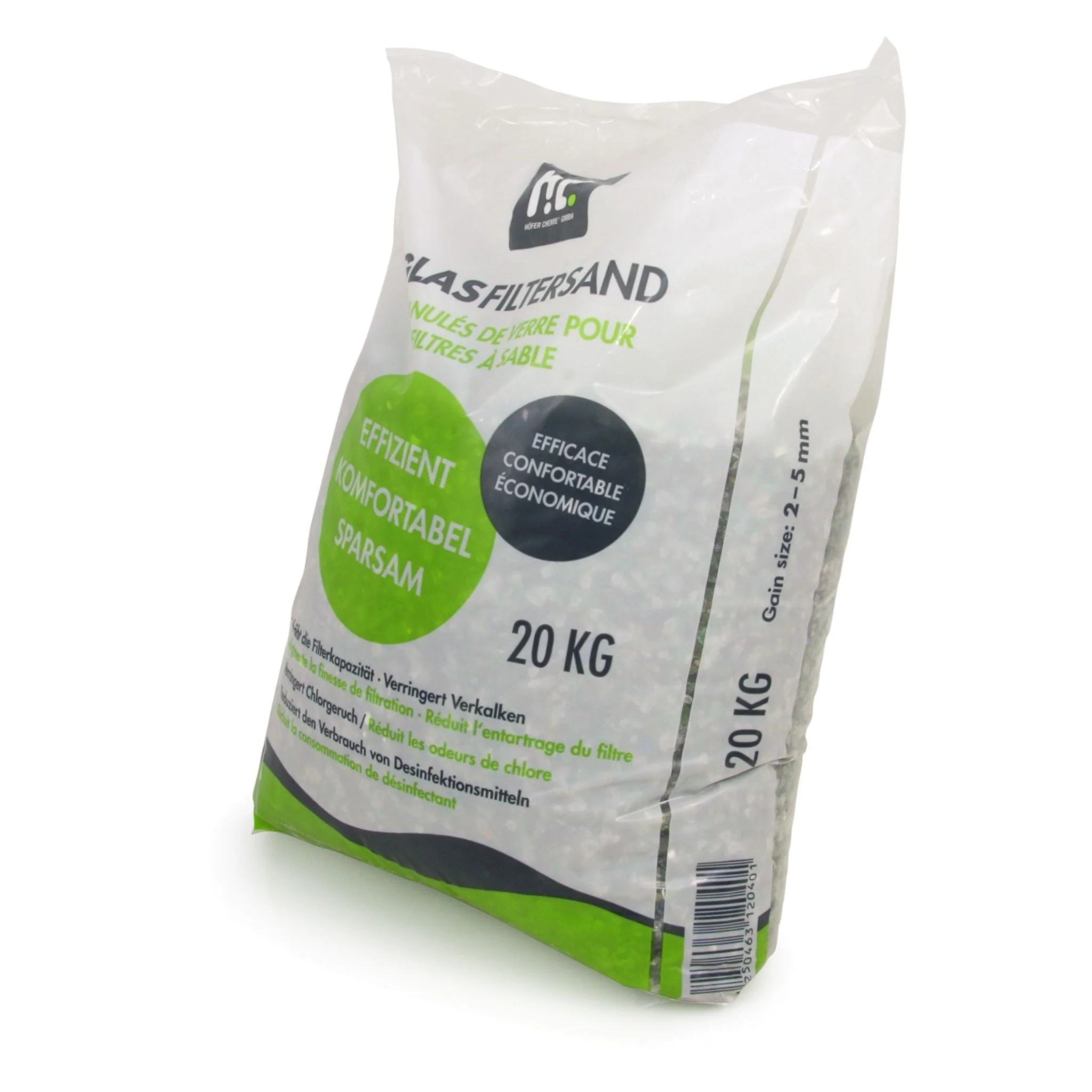 20 kg Spezial Glasgranulat für Sandfilteranlagen 2-5 mm Körnung - Image 4