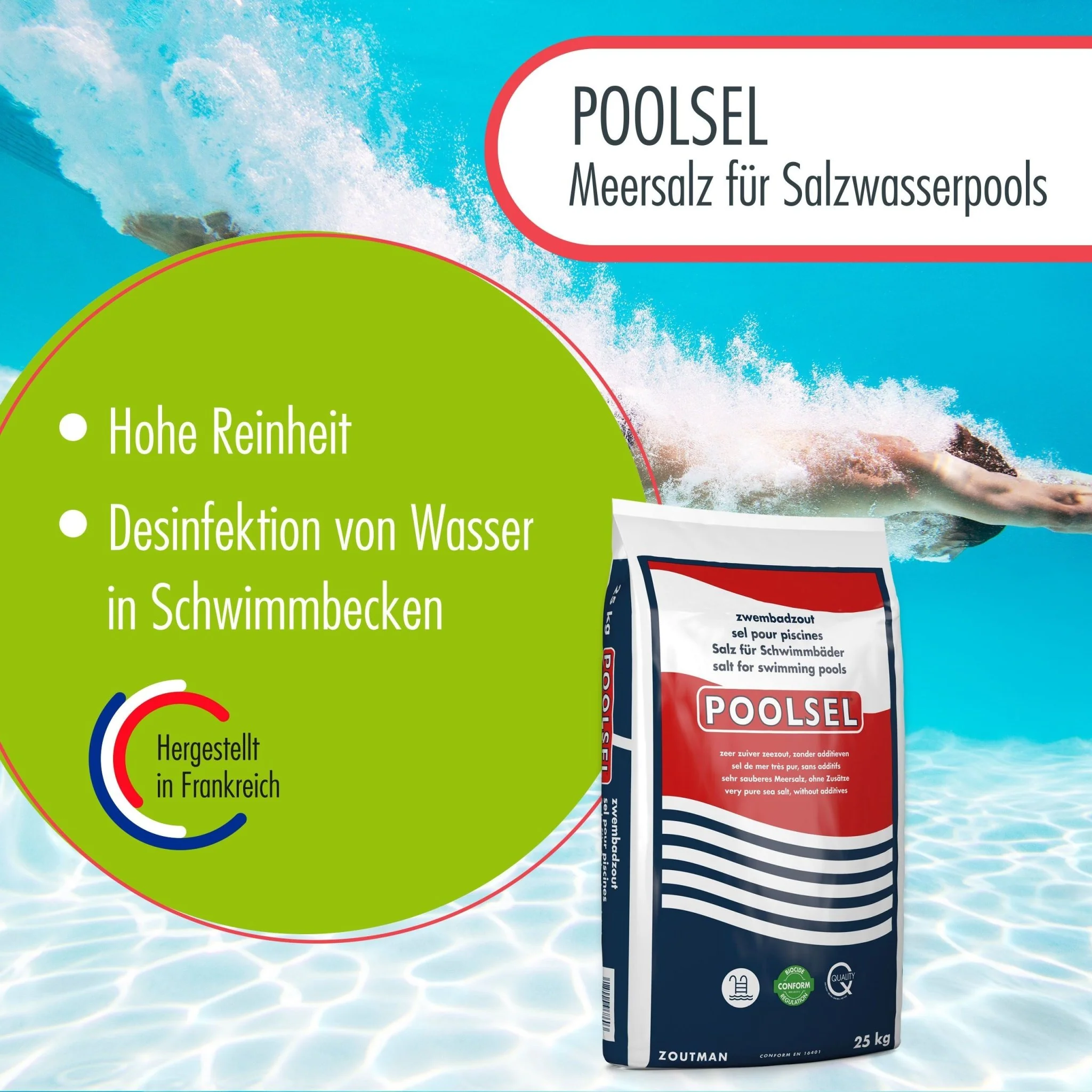 25 kg POOLSEL Meersalz für Salzwasserpools - Image 3