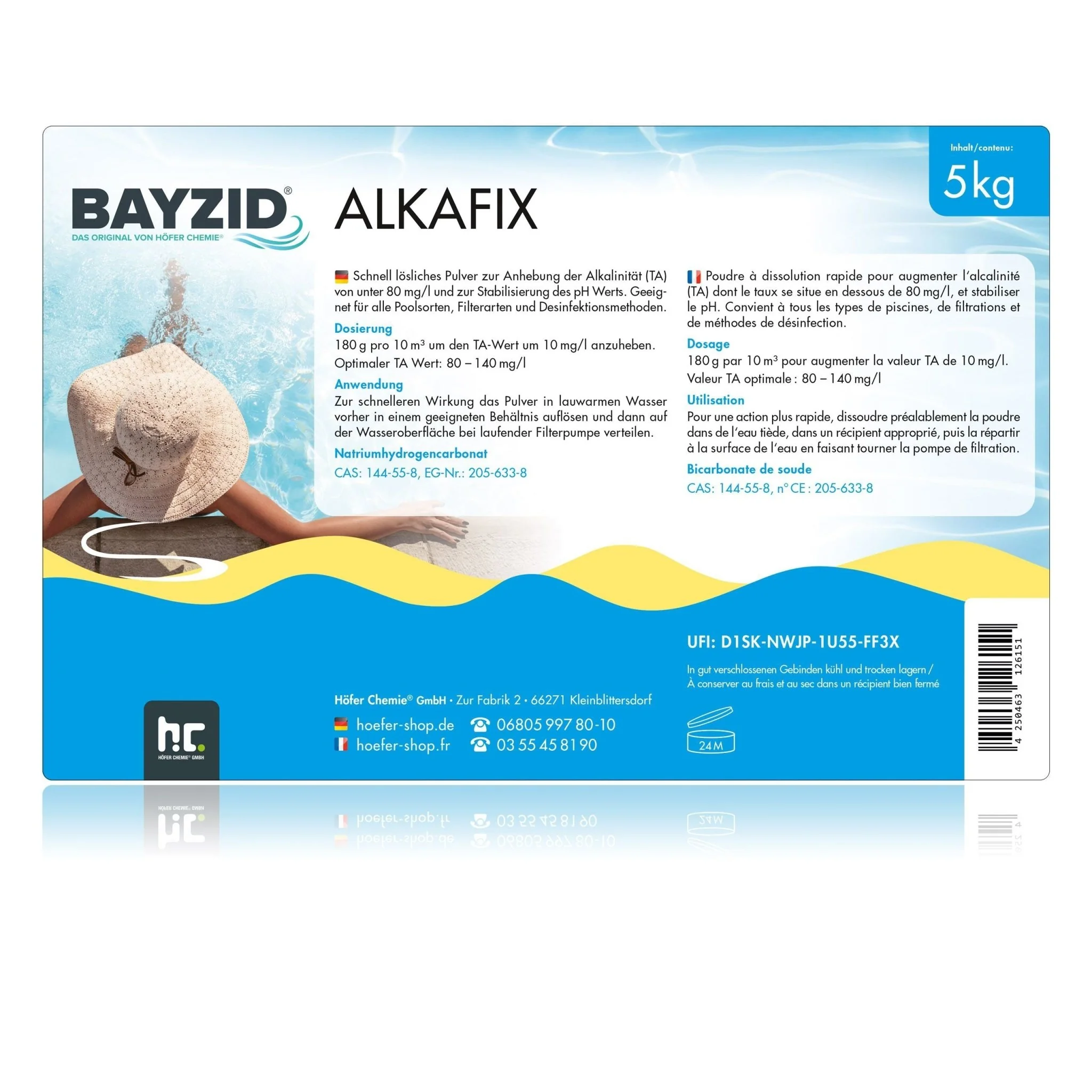 5 kg BAYZID® Alkafix zur Anhebung der Alkalinität (TA) in Eimer - Image 6