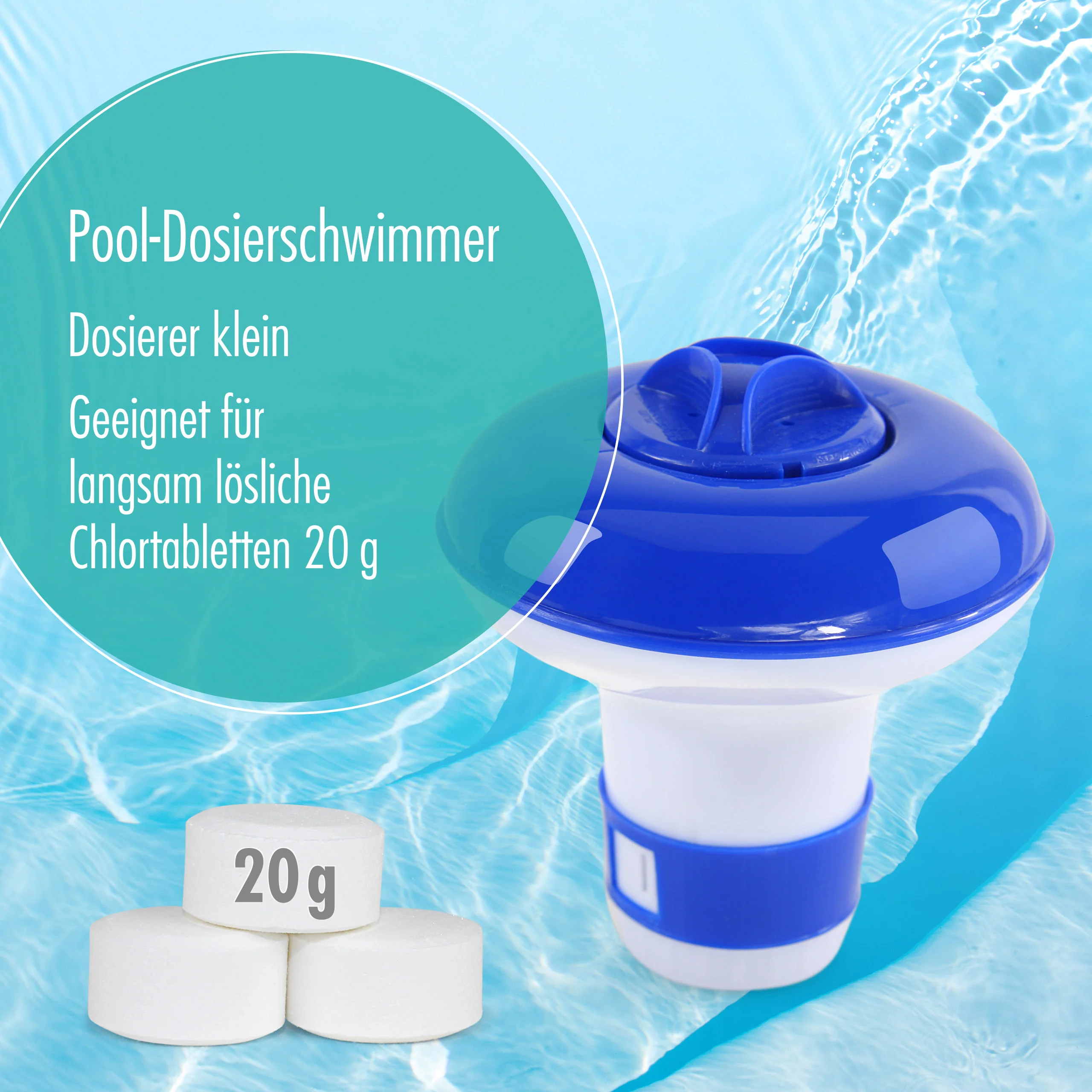 Pool Dosierschwimmer für 20g Chlortabletten - Image 3