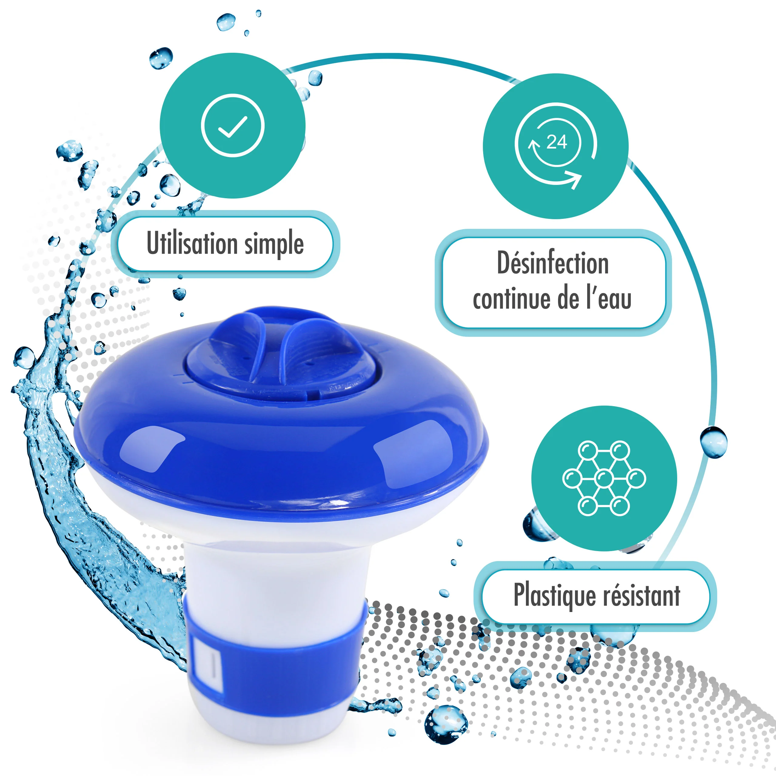 Pool Dosierschwimmer für 20g Chlortabletten - Image 8